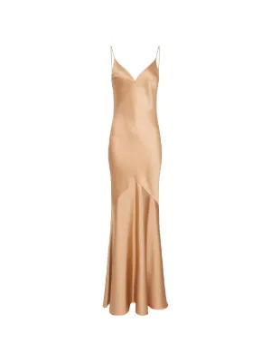 Elisabetta Franchi Red Carpet dress in satin fabric