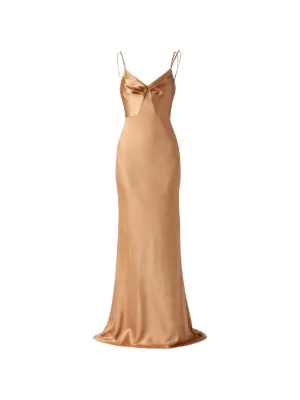 Elisabetta Franchi Red Carpet dress in satin fabric