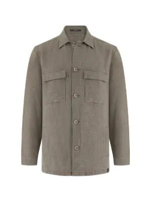 Boggi Milano flap-pocket shirt jacket