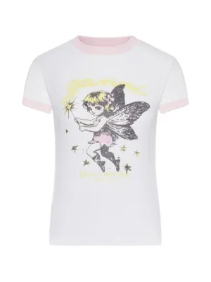 GANNI graphic-print T-shirt