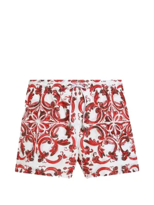Dolce & Gabbana Majolica-print short swim boxer shorts 