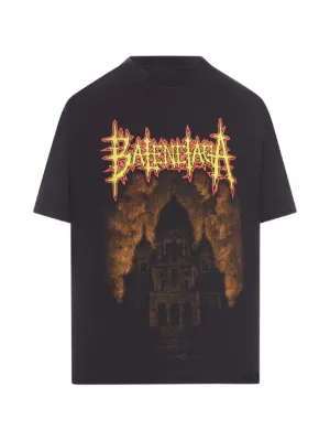 Balenciaga graphic-print distressed T-shirt