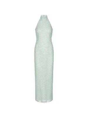 ROTATE BIRGER CHRISTENSEN beaded maxi dress mint green