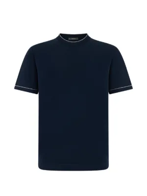 Boggi Milano cotton cr&ecirc;pe knit T-shirt