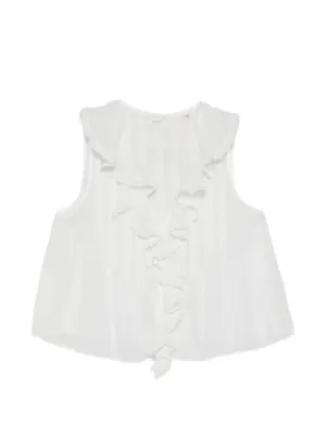 DÔEN Hilda ruffle-trimmed top