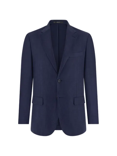 Boggi Milano micro textured jacket in pure linen