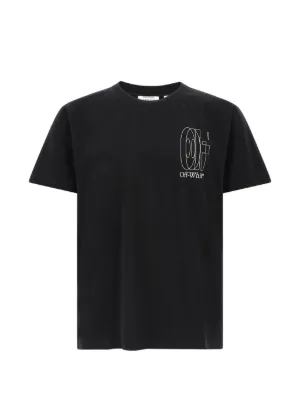 Off-White arrow embossed print T-shirt