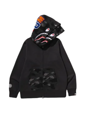A BATHING APE&reg; Color Camo Shark full-zip hoodie