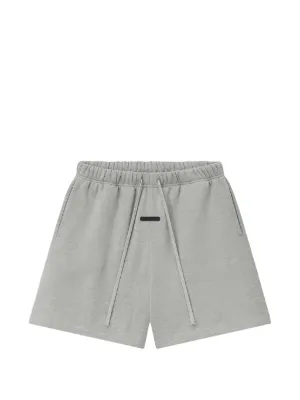 FEAR OF GOD ESSENTIALS Classic Signature logo-patch melange track shorts