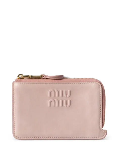 Miu Miu nappa leather envelope card holder