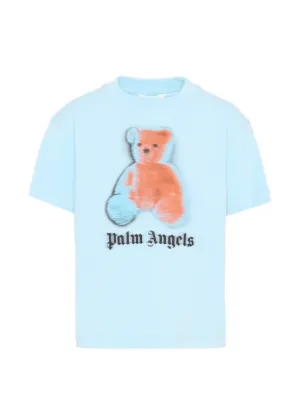 Palm Angels Kids teddy bear short-sleeve T-shirt