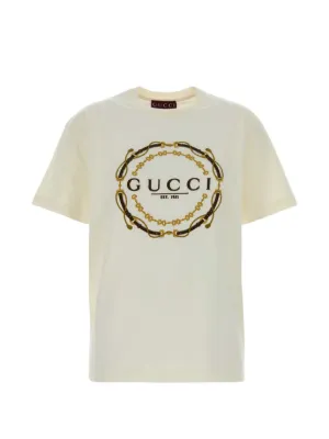 Gucci logo-embroidered cotton T-shirt
