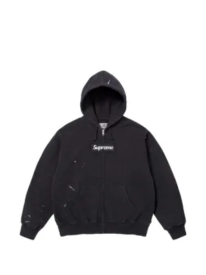 Supreme x MM6 Maison Margiela Box Logo zip-up hoodie