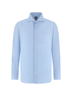 Boggi Milano windsor collar houndstooth shirt