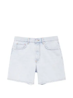 ANINE BING Delaney frayed-edge denim shorts