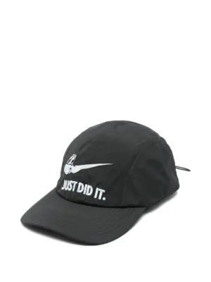 CARNE BOLLENTE And I`ll Do It Again embroidered curved-peak cap