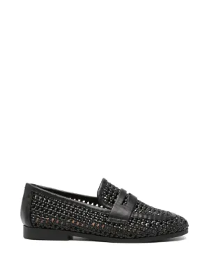 SERGIO MORETTI FIRENZE woven penny loafers
