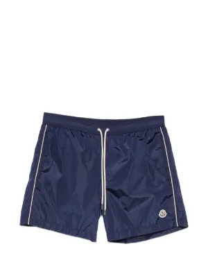Moncler drawstring piping swim shorts