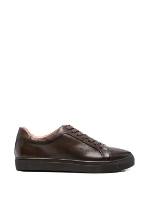 SERGIO MORETTI FIRENZE pebbled leather sneakers