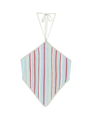 Asta Resort Marielle striped halterneck top