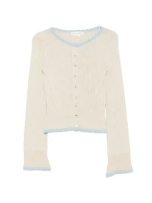 Asta Resort Franca scallop-edge cardigan