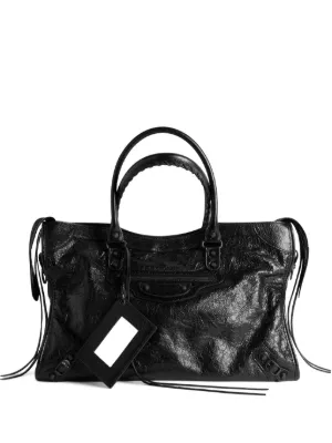 Balenciaga Le City stud-embellished large tote bag