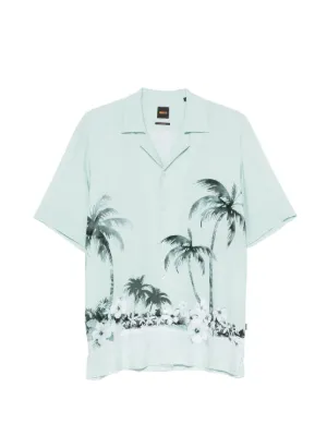 BOSS regular-fit shirt with maxi print
