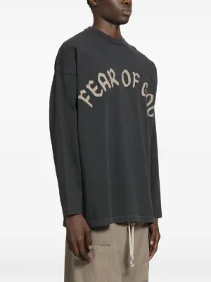Fear Of God logo-print long-sleeved T-shirt