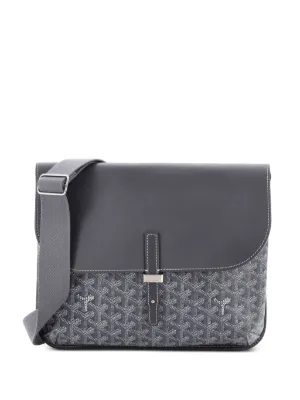 Goyard Pre-Owned Coursier Messenger Bag Coated Canvas and Leather crossbody bag