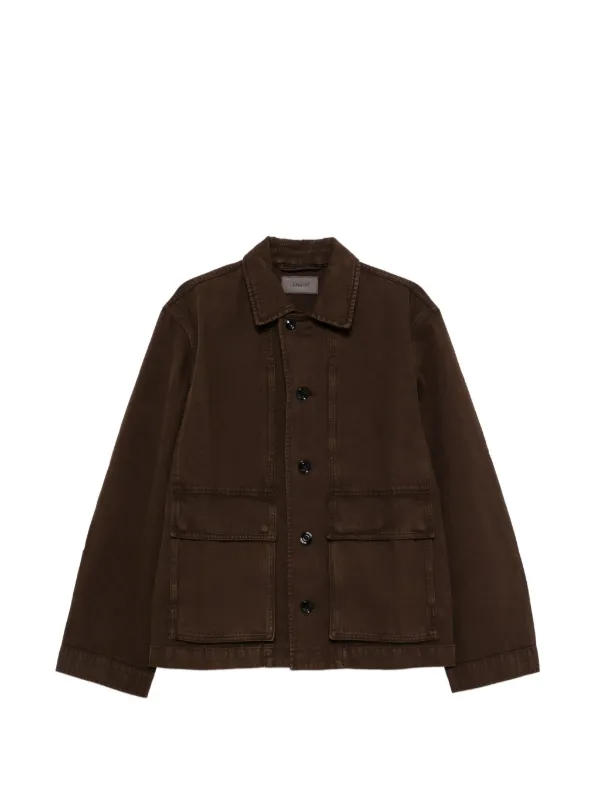 LEMAIRE boxy jacket in heavy garment-dyed broken twill