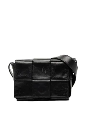 Bottega Veneta Pre-Owned 2012-2026 Candy Paper Calfskin Intrecciato Cassette crossbody bag