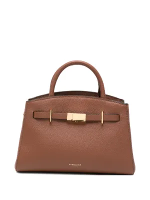 DeMellier small Hudson grained-leather tote bag