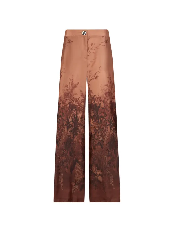 LIU JO printed twill palazzo pants