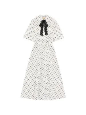 Valentino Garavani poplin Plusdepois print midi dress