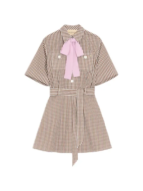 Valentino Garavani short dress in Vichy cotton