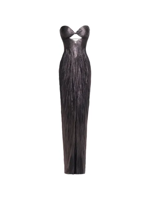 Maria Lucia Hohan Stephanie cut-out pleated maxi dress