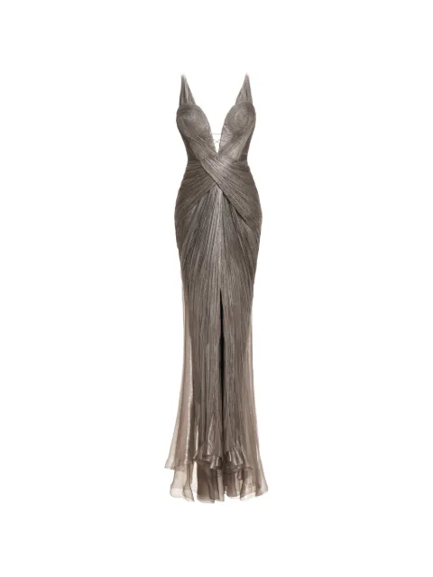 Maria Lucia Hohan Corinna pleated silk-blend maxi dress