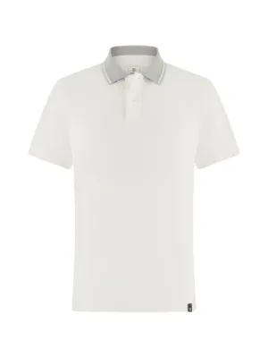 Boggi Milano S-Caf&egrave; piqu&eacute; polo shirt