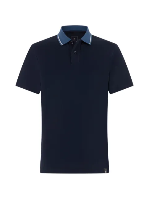 Boggi Milano high-performance piqu&eacute; polo shirt with S-Caf&egrave;&reg; yarn