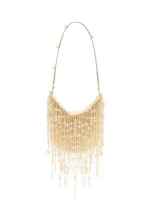 JW Pei beaded fringe-trimmed shoulder bag