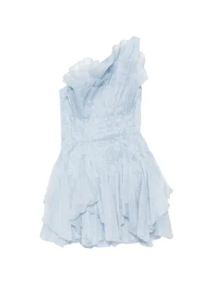 Aje Nisha ruffled one-shoulder mini dress