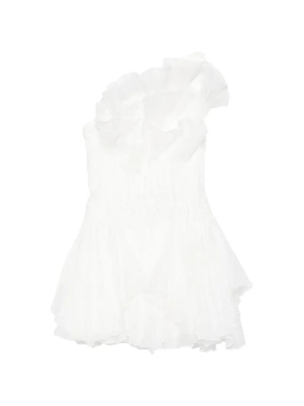 Aje ruffled one-shoulder dress
