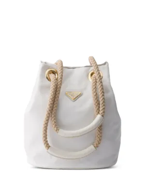 Prada braided rope-handle tote bag