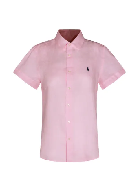 Polo Ralph Lauren logo-embroidered linen shirt