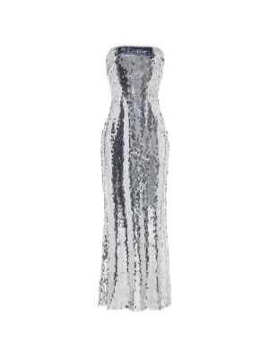 Simon Miller Sculpty strapless sequin-embellished dress