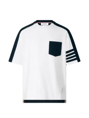 Thom Browne 4-Bar colour-block T-shirt