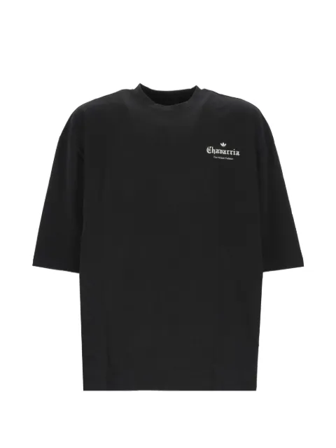 adidas x Willy Chavarria logo-print rose-graphic T-shirt