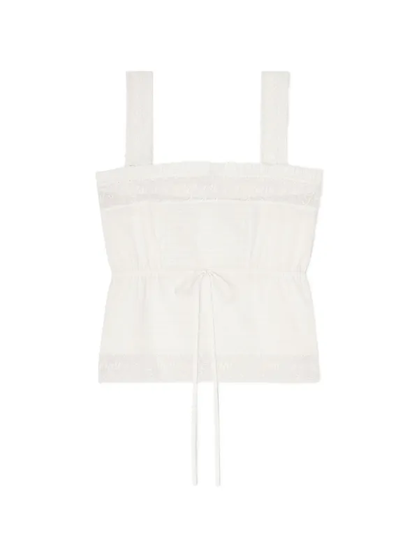 GANNI top in white cotton