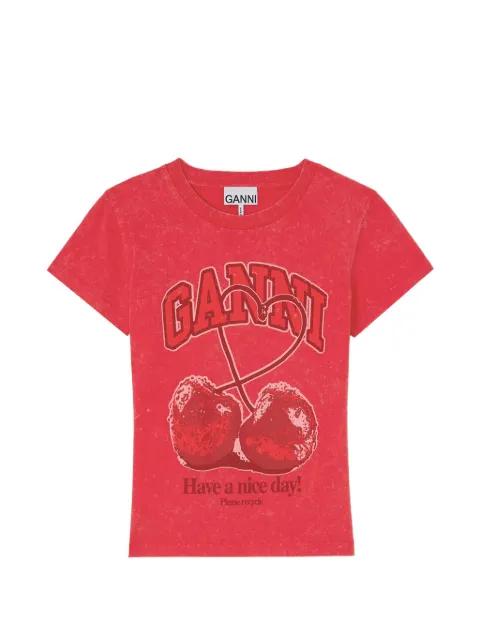 GANNI future T-shirt with cherry