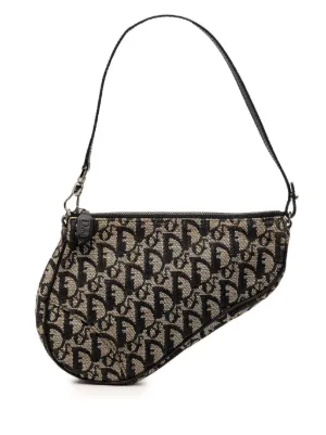 Christian Dior Pre-Owned 2002 Mini Diorissimo Canvas Saddle Pochette shoulder bag